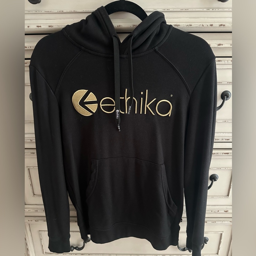 Ethika Gold Embroidered Woman’s Premium Hoodie